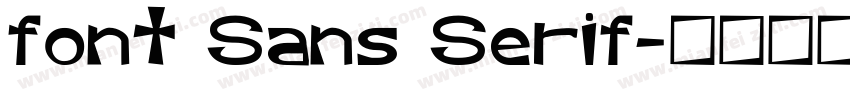 font Sans Serif字体转换